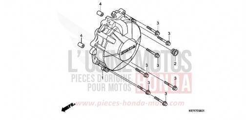 GENERATOR COVER (CBF600S8/SA8/N8/NA8) CBF600N8 de 2008